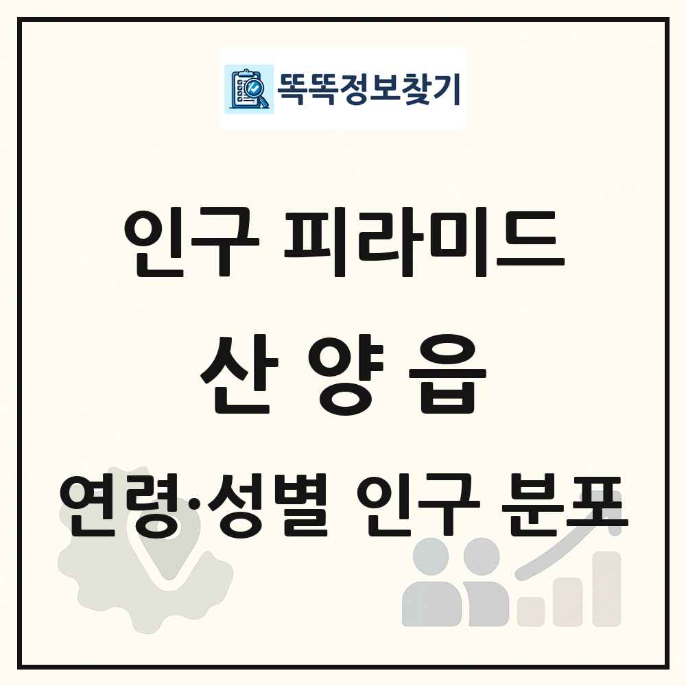 산양읍 인구 피라미드 링크 그림